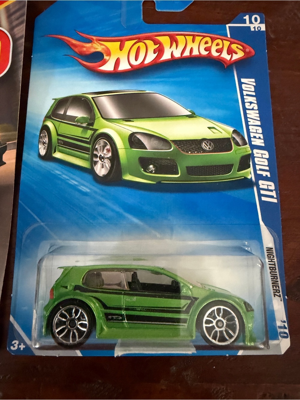 2010 Hot Wheels 2006 Volkswagen VW Golf GTI Green & Black Die-Cast Metal Toy Car
